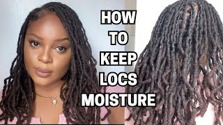 HOW TO RETAIN MOISTURE IN LOCS [upl. by Yral]