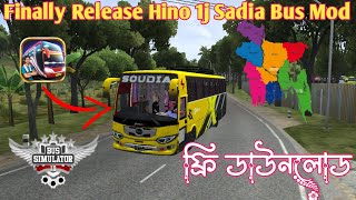 New Hino 1j X Soudia Bus Mod Free Download bussimulatorindonesia [upl. by Scheck]