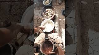 How we prepare millet breadugali amp ugandan fufuboiled eggsgreensokra amp beeftripeviralshorts [upl. by Kenti546]