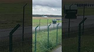 IMPRESSIVE 😳 AIR DOLOMITI Embraer on RunWay 18 shorts [upl. by Murielle]