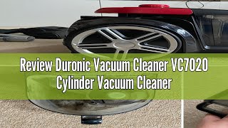 Review Duronic Vacuum Cleaner VC7020 Cylinder Vacuum Cleaners Crevice amp Turbo Brush for Upholstery [upl. by Aikem]