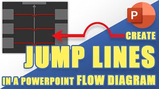 TUTORIAL How to Create JUMP LINES in PowerPoint for Your Flow Diagram [upl. by Bradlee]