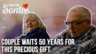 He hasn’t had a suit in 53 years A Secret Santa is changing that and giving this couple even more [upl. by Liuqnoj]