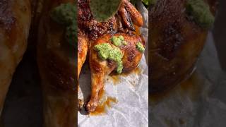 Peruvian Chicken Recipe Crispy skinned incredibly tender and topped with the best green sauce [upl. by Razec]