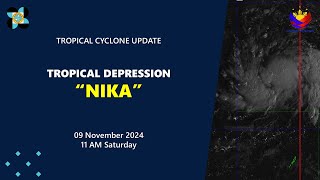 Press Briefing Tropical Depression NikaPH at 11 AM  November 09 2024  Saturday [upl. by Alleunamme]