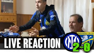 Generale impazzisce al gol di Dimarco ➡︎ Live reaction InterFrosinone 20 [upl. by Elleda]