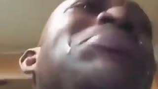 Black man cries over blunt text [upl. by Una]