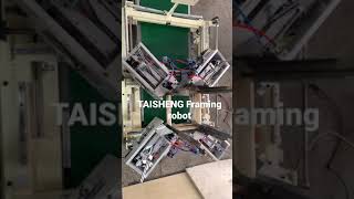 pictureframes framingwork underpinner robot automatic production line for photo frames vnailer [upl. by Dorene]