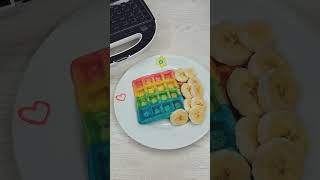 Regenbogen Waffeln für Kinder [upl. by Wengert]