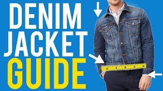 Denim Jacket Fit Guide For Men  The Correct Way to Wear It [upl. by Iztim]