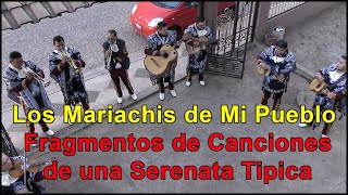 Los Mariachis de Mi Pueblo  Fragmentos de Canciones de una Serenata Tipica  Vblog255 [upl. by Llenoj]