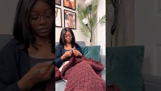 Basket Weave Crochet Blanket Time Lapse [upl. by Irol]