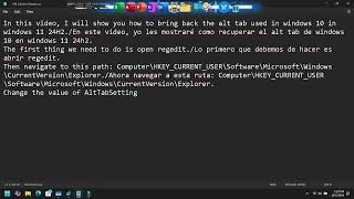 Restore Windows 10 Alt Tab in Windows 11 24H2 [upl. by Peyter]