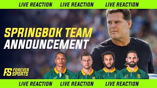 SPRINGBOK TEAM VS WALES REACTION SHOW  Rugby News Live Stream [upl. by Amahcen]