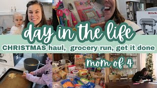 DITL CHRISTMAS HAUL GROCERY HAUL DINNER PREP  MOM OF 4 [upl. by Crissie]