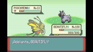 POKEMON EMERALD  BEAUTIFLY  BARRERA  BARRIER [upl. by Adlei]