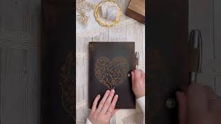 Moonster Leather Refillable Heart Journal Unboxing [upl. by Mcgrath]