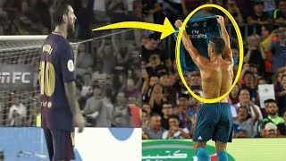 Messi and Barcelona players reaction to Ronaldos goal  Barcelona vs Real Madrid Spanish Supercup [upl. by Westlund]