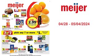 Meijer Weekly Ad US  04282024  05042024 [upl. by Griswold]