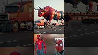 superheroes giant bull evaluated 😱💥 Marvel amp DCAll Characters marvel avengersshortsrobot [upl. by Edea729]