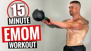 15 Minute Kettlebell EMOM Boost endurance and torch calories fast [upl. by Lord640]