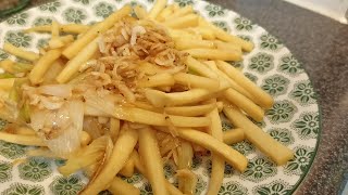 CHINESE DISH ZIZANIA WITH DRIED SHRIMP LUTO SERYE cooking hk fypシ゚viral food chinesefood [upl. by Ennaira474]