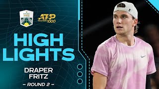 Draper v Fritz Round 2 Highlights  Rolex Paris Masters 2024 [upl. by Dnalevets897]