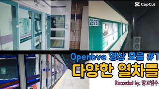 Openbve 1•2•5호선 다양한 열차들 BVE 열차 모음집 1편 [upl. by Ib343]