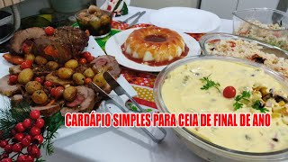 CEIA DE NATAL COMIDA DE FIM DE ANO  RECEITAS DA ROSA [upl. by Yolane]