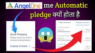 Automatic stock pledge in angel one  how to Unpledge stocks [upl. by Suolevram]