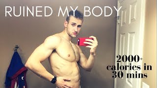 Epic Refeed Meal  2000 Calories30 mins  Man vs Food  Ascended Vlog 11 [upl. by Esimorp]