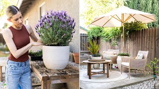 BEAUTIFUL PATIO DECORATING IDEAS  SPRING PATIO REFRESH  SMALL OUTDOOR PATIO STYLING [upl. by Nediarb]