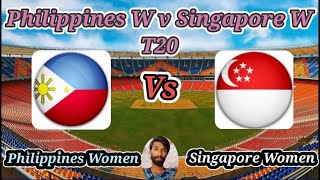 Philippines Women v Singapore Women  3rd T20I  Singapore Women tour of Philippines [upl. by Alyakcm488]