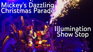 4K Mickeys Dazzling Christmas Parade  Illumination Show Stop  Disneyland Paris [upl. by Lehte]