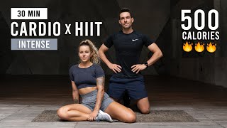 30 MIN FULL BODY CARDIO HIIT Workout Intense No Equipment [upl. by Haily]