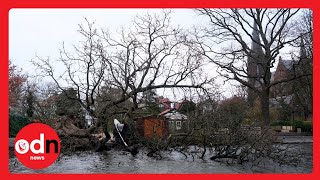 Storm Eunice Leaves Trail of DESTRUCTION in UK [upl. by Atiuqcaj]