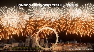 London Fireworks Test III  FWsim shorts [upl. by Eeram]