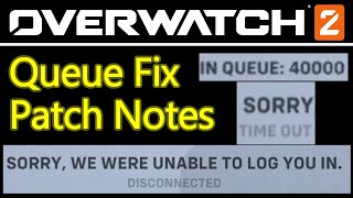 Overwatch 2 servers down time patch notes queue fix incoming [upl. by Atalayah]