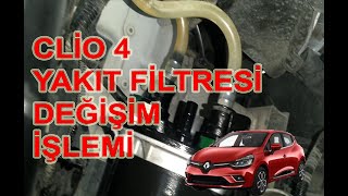 Clio 4 15 Dci Yakıt Filtresi Değişim İşlemi [upl. by Aihppa]