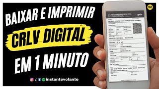 Como BAIXAR ou IMPRIMIR o CRLV DIGITAL DOCUMENTO DE LICENCIAMENTO 2022 Muito fácil e rápido 📺EP131 [upl. by Weight914]