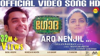 Aaro Nenjil Video Song with Lyrics  Godha Official  Tovino Thomas  Wamiqa Gabbi  Shaan Rahman [upl. by Noiramed]