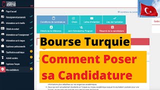 Comment SOUMETTRE sa Candidature Bourses dÉtude Turquie 2023 ENTIÈREMENT GRATUITES [upl. by Greenburg]