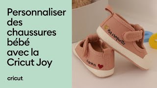 DIY pour customiser des chaussures bébé avec la Cricut JOY  Cricut France [upl. by Tyree715]