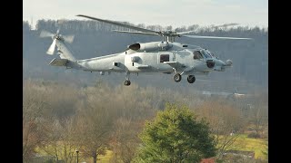 Hellenic Navy MH60R in tests 8 January 2024 ΠΝ76 [upl. by Scarface]