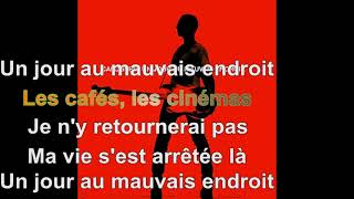 Calogero  Un jour au mauvais endroit Paroles Audio HQ [upl. by Brig343]