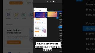 Horizontal scrolling in Figma  scrolling in figma [upl. by Adall]