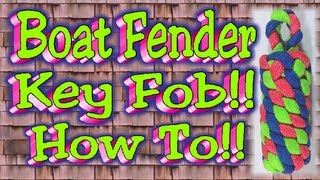 How To Make A Paracord Boat Fender Key Fob [upl. by Dearden]