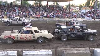 Carlinville IL Bone Stock FullSize Demolition Derby 061122 [upl. by Lynelle]