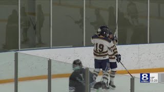 Section V hockey opens play with Penfield Spencerport Canandaigua wins [upl. by Yuht]