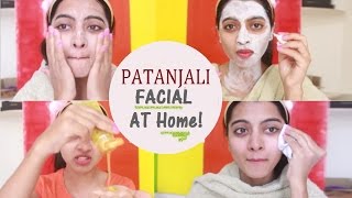 Patanjali Facial  EASY Facial at Home  SuperWowStyle Prachi [upl. by Ateiluj979]